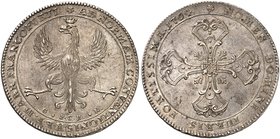 FRANKFURT. - Stadt. Konventionstaler 1764.
Dav. 2223, J. u. F. 831h schöne Patina, min. justiert, vz / prfr