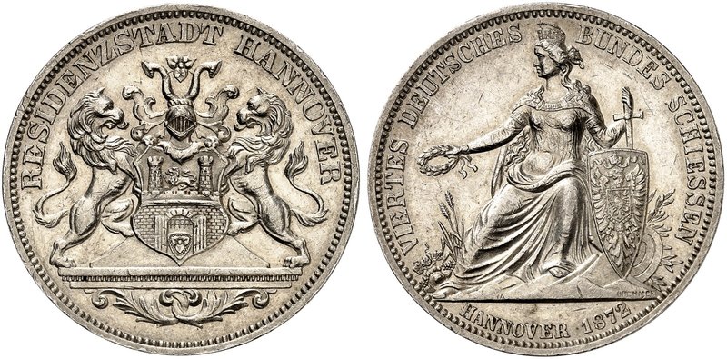 HANNOVER. - Stadt. Georg V., 1851-1866. Ein zweites Exemplar.
vz