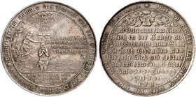 HARZ. Tauftaler o. J. (1730), Zellerfeld, Mzm. Ernst Peter Hecht.
Katsouros 17 kl. Rdf., ss+