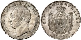 HESSEN - DARMSTADT. Ludwig II., 1830-1848. Kronentaler 1833.
Thun 194, AKS 102, J. 33 winz. Kr., vz