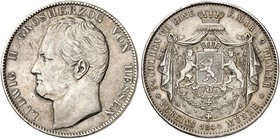 HESSEN - DARMSTADT. Ludwig II., 1830-1848. Doppeltaler 1844.
Thun 196, AKS 100, J. 41 ss+