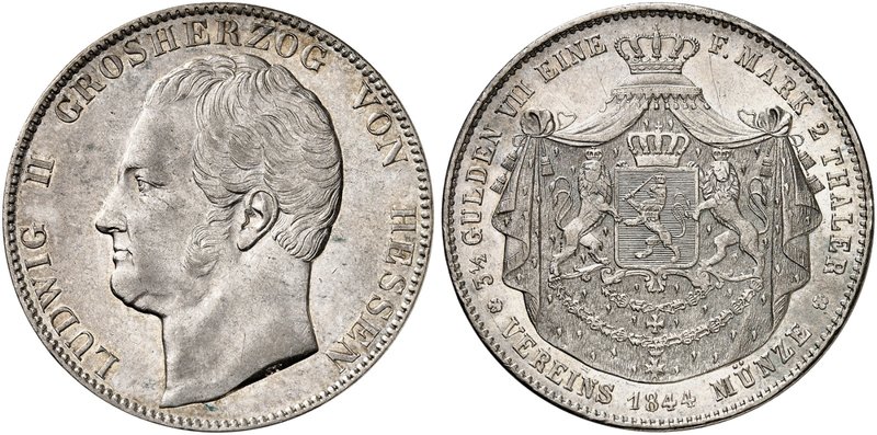 HESSEN - DARMSTADT. Ludwig II., 1830-1848. Ein zweites Exemplar.
f. vz