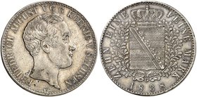 - ALBERTINISCHE LINIE. Friedrich August II., 1836-1854. Konventionstaler 1838.
Thun 319, AKS 97, J. 74 ss