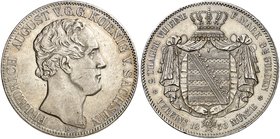 - ALBERTINISCHE LINIE. Friedrich August II., 1836-1854. Ein zweites Exemplar.
kl. Kr., ss - vz