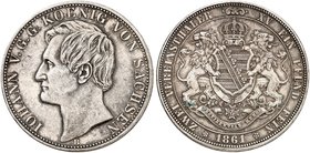 - ALBERTINISCHE LINIE. Johann, 1854-1873. Ein zweites Exemplar.
ss / f. vz