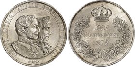 - ALBERTINISCHE LINIE. Johann, 1854-1873. Ein drittes Exemplar.
f. St
Sächsische Schützenmedaillen siehe Nr. 1936 ff.