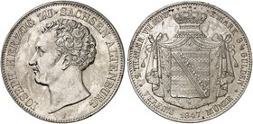 SACHSEN - ALTENBURG. Joseph, 1834-1848. Doppeltaler 1847 F.
Thun 353 F, AKS 48, J. 108 winz. Rdf., vz
