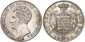 SACHSEN - COBURG - GOTHA. Ernst I., 1826-1844. Taler 1841 G.
Thun 363, AKS 73, J. 272 min. Rdf., vz+