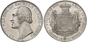 SACHSEN - COBURG - GOTHA. Ernst II., 1844-1893. Ein drittes Exemplar.
vz - St