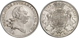 SACHSEN - GOTHA - ALTENBURG. Friedrich III., 1732-1772. Konventionstaler 1764, Gotha.
Dav. 2722, Schnee 530, Steguweit 261, Slg. Mers. 3241 f. vz