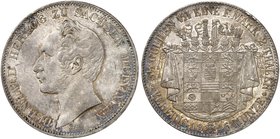SACHSEN - MEININGEN. Bernhard II. Erich Freund, 1803-1866. Doppeltaler 1846, Saalfeld.
Thun 376, AKS 181, J. 439 R ! ss / vz