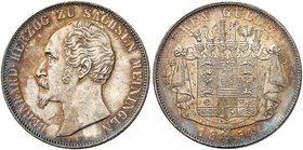 SACHSEN - MEININGEN. Bernhard II. Erich Freund, 1803-1866. Ein zweites Exemplar.
schöne Patina, vz - St