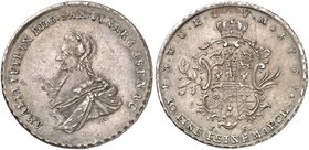 SACHSEN - WEIMAR - EISENACH. Anna Amalia, 1758-1775. Konventionstaler 1764, Eisenach.
Dav. 2759, Schnee 396, Koppe 568, Slg. Mers. 3988 f. vz