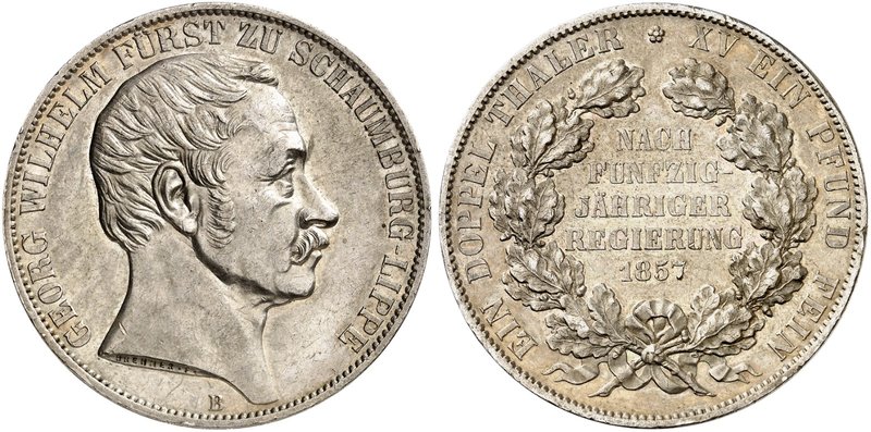 SCHAUMBURG - LIPPE. Georg Wilhelm, 1807-1860, unter Vormundschaft bis 1807. Ein ...