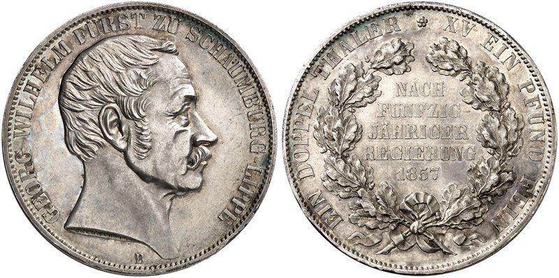SCHAUMBURG - LIPPE. Georg Wilhelm, 1807-1860, unter Vormundschaft bis 1807. Ein ...