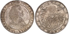 SCHLESIEN - LIEGNITZ - BRIEG. Georg III., 1639-1664. Taler 1660, Brieg.
Dav. 7735, F. u. S. 1840 schöne Patina, kl. Sfr., vz - St