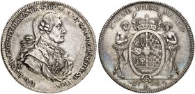 SCHWARZBURG - RUDOLSTADT. Ludwig Günther II., 1767-1790. Konventionstaler 1786, Saalfeld.
Dav. 2771, Fischer 575, J. 16 ss - vz / vz