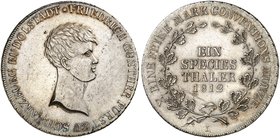 SCHWARZBURG - RUDOLSTADT. Friedrich Günther, 1807-1867. Konventionstaler 1812, Saalfeld.
Thun 391, AKS 1, J. 32 kl. Kr., vz