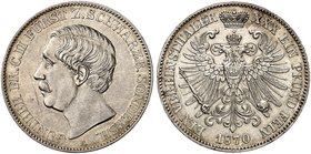 SCHWARZBURG - SONDERSHAUSEN. Günter Friedrich Carl II., 1839-1880. Vereinstaler 1870.
Thun 400, AKS 38, J. 75 kl. Kr., vz / vz - St