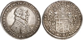 TRIER. Philipp Christoph von Sötern, 1623-1652. Taler 1625, Koblenz.
Dav. 5891, v. Schr. 269, Ehrend 6/18 RRR ! winz. Graffiti, ss - vz
