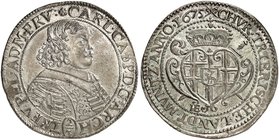 TRIER. Carl Caspar von der Leyen, 1652-1676. 2/3 Taler 1675, Koblenz.
Dav. 1021, v. Schr. 385 vz - prfr