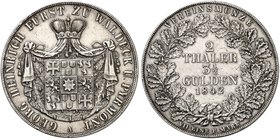 WALDECK - PYRMONT. Georg Heinrich, 1813-1845. Doppeltaler 1842.
Thun 407, AKS 17, J. 40 ss