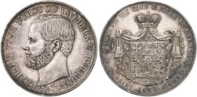 WALDECK - PYRMONT. Georg Victor, 1852-1893. Doppeltaler 1856.
Thun 409, AKS 44, J. 44 min. Rdf., vz