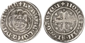 WÜRTTEMBERG. Ludwig I., 1419-1450. Schilling o. J. (1423), Schild im Neunpaß.
Kl.-R. 10a ss