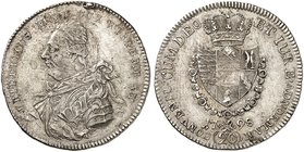 WÜRTTEMBERG. Friedrich II. (I.), 1797-1816. 20 Kreuzer 1798.
AKS 5, Kl.-R. 7.1 kl. Stempelfehler, vz