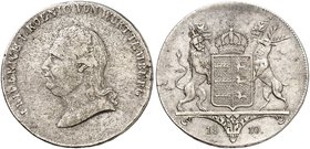 WÜRTTEMBERG. Friedrich II. (I.), 1797-1816. Kronentaler 1810.
Thun 423, AKS 33, J. 22, Kl.-R. 29a f. ss / ss