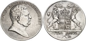 WÜRTTEMBERG. Friedrich II. (I.), 1797-1816. Kronentaler 1812.
Thun 426, AKS 37, J. 25, Kl.-R. 31.1 f. ss