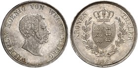 WÜRTTEMBERG. Wilhelm I., 1816-1864. Kronentaler 1828.
Thun 434, AKS 66, J. 55, Kl.-R. 63.4 seltener Jahrgang ! f. vz