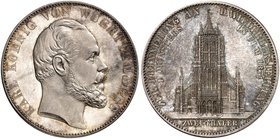 WÜRTTEMBERG. Karl, 1864-1891. Ein zweites Exemplar.
schöne Patina, vz - St