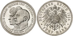 ANHALT. Friedrich II., 1904-1918. J. 25, EPA 5/2. Ein viertes Exemplar.
PP