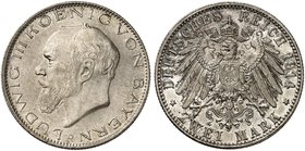 BAYERN. Ludwig III., 1913-1918. J. 51, EPA 2/15. Ein drittes Exemplar.
f. St