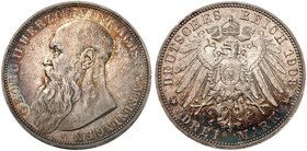 SACHSEN - MEININGEN. Georg II., 1866-1914. J. 152, EPA 3/29. 3 Mark 1908.
schöne Patina, vz - St