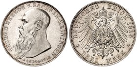 SACHSEN - MEININGEN. Georg II., 1866-1914. J. 155, EPA 3/30. Ein fünftes Exemplar.
St