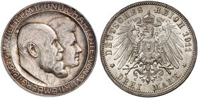 WÜRTTEMBERG. Wilhelm II., 1891-1918. J. 177b, EPA 3/37. Ein zweites Exemplar.
schöne Patina, St