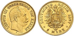 HESSEN. Ludwig III., 1848-1877. J. 215, EPA 5/80. Ein drittes Exemplar.
vz+