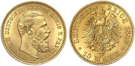 PREUSSEN. Friedrich III., 1888. J. 247, EPA 10/39. Ein drittes Exemplar.
f. St