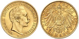 PREUSSEN. Wilhelm II., 1888-1918. J. 251, EPA 10/41. 10 Mark 1911.
vz - St