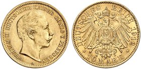PREUSSEN. Wilhelm II., 1888-1918. J. 251, EPA 10/41. 10 Mark 1912.
vz - St
