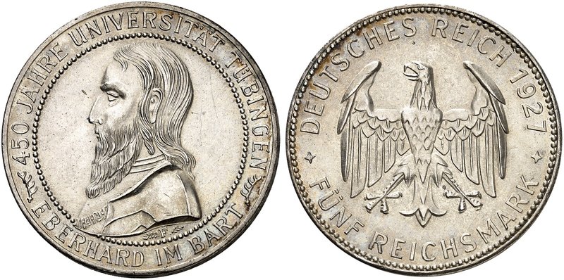 KURS - UND GEDENKMÜNZEN. J. 329, EPA 5/63. Ein viertes Exemplar.
vz+