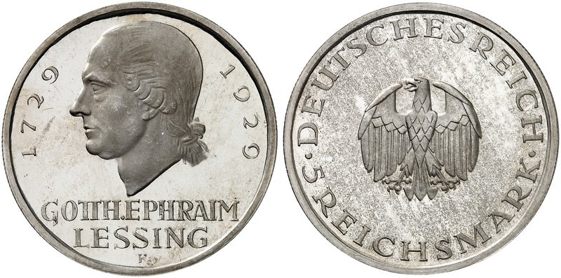 KURS - UND GEDENKMÜNZEN. J. 336, EPA 5/65. Ein zweites Exemplar.
winz. Haarlini...