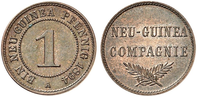 DEUTSCH - NEU - GUINEA. J. 701, EPA DNG 1. 1 Pfennig 1894 A.
vz