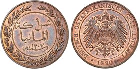 DEUTSCH - OST - AFRIKA. J. 710, EPA DOA 1. 1 Pesa 1890.
schöne Kupferpatina, PP