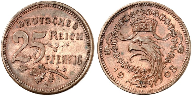 KAISERREICH. Kleinmünzen. zu J. 18, Schaaf 18 / G 25, Slg. Beckenb. 3154. 25 Pfe...