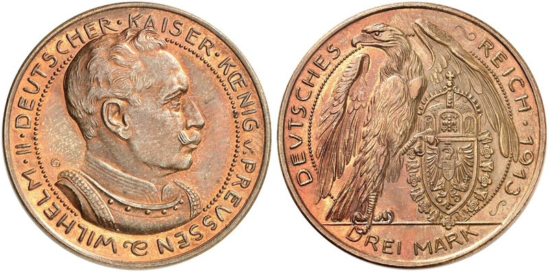 PREUSSEN. Wilhelm II., 1888-1918. zu J. 113, Schaaf 113 / G 1, Slg. Beckenb. 331...