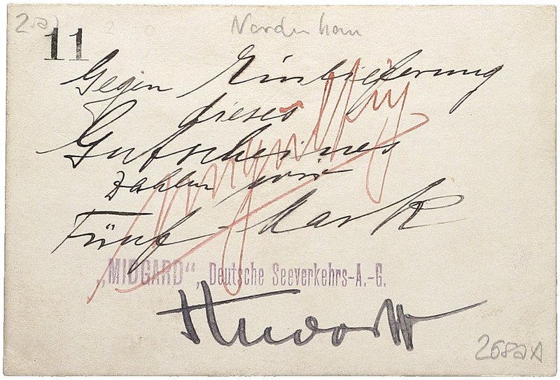 NOTGELDSCHEIN - SAMMLUNG 1914. OLDENBURG. Nordenham, Midgard. Lot von 5 Scheinen...