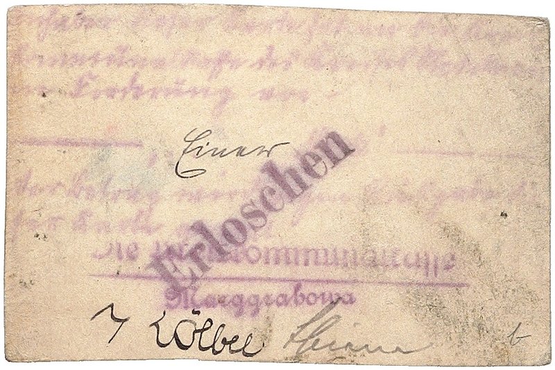 NOTGELDSCHEIN - SAMMLUNG 1914. OSTPREUSSEN. Marggrabowa, Kreiskommunalkasse. Lot...